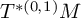 upper T Superscript asterisk left parenthesis 0 comma 1 right parenthesis Baseline upper M