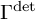 normal upper Gamma Superscript det