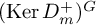 left parenthesis kernel upper D Subscript m Superscript plus Baseline right parenthesis Superscript upper G