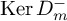 kernel upper D Subscript m Superscript minus
