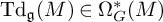 upper T d Subscript German g Baseline left parenthesis upper M right parenthesis element of normal upper Omega Subscript upper G Superscript asterisk Baseline left parenthesis upper M right parenthesis