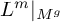 upper L Superscript m Baseline vertical bar Subscript upper M Sub Superscript g Baseline