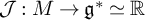 script upper J colon upper M right arrow German g Superscript asterisk Baseline asymptotically equals double struck upper R