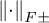 StartMetric dot EndMetric Subscript upper F plus or minus