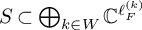 upper S subset of circled plus Underscript k element of upper W Endscripts double struck upper C Superscript script l Super Subscript upper F Super Superscript left parenthesis k right parenthesis