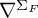 nabla Superscript normal upper Sigma Super Subscript upper F Baseline