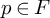 p element of upper F