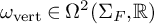 omega Subscript vert Baseline element of normal upper Omega squared left parenthesis normal upper Sigma Subscript upper F Baseline comma double struck upper R right parenthesis