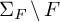 normal upper Sigma Subscript upper F Baseline minus upper F