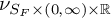 nu Subscript upper S Sub Subscript upper F Subscript times left parenthesis 0 comma infinity right parenthesis times double struck upper R