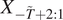 upper X Subscript minus upper T overtilde plus 2 colon 1
