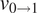 v Subscript 0 right arrow 1