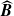ModifyingAbove bold italic upper B With caret