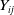 upper Y Subscript i j