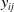 y Subscript i j