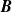 bold italic upper B