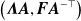 left parenthesis bold italic upper Lamda bold italic upper A comma bold italic upper F bold italic upper A Superscript minus down tack Baseline right parenthesis