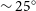 tilde 25 Superscript ring