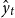 ModifyingAbove y With caret Subscript t