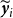 bold italic y overtilde Subscript i
