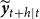 bold italic y overtilde Subscript t plus h vertical bar t