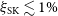 xi Subscript normal upper S normal upper K Baseline less than or equivalent to 1 percent sign