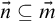 ModifyingAbove n With right arrow subset of or equal to ModifyingAbove m With right arrow