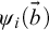 psi Subscript i Baseline left parenthesis ModifyingAbove b With right arrow right parenthesis
