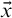 ModifyingAbove x With right arrow
