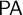sans serif upper P upper A