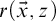 r left parenthesis ModifyingAbove x With right arrow comma z right parenthesis