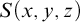 upper S left parenthesis x comma y comma z right parenthesis