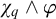 chi Subscript q Baseline and phi