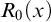 upper R 0 left parenthesis x right parenthesis