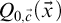upper Q Subscript 0 comma ModifyingAbove c With right arrow Baseline left parenthesis ModifyingAbove x With right arrow right parenthesis