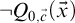 not upper Q Subscript 0 comma ModifyingAbove c With right arrow Baseline left parenthesis ModifyingAbove x With right arrow right parenthesis