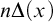 n normal upper Delta left parenthesis x right parenthesis