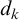 d Subscript k