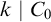 k vertical bar upper C 0