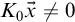 upper K 0 ModifyingAbove x With right arrow not equals 0