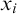 x Subscript i