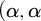 left parenthesis alpha comma alpha