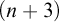 left parenthesis n plus 3 right parenthesis