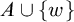 upper A union StartSet w EndSet