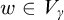 w element of upper V Subscript gamma