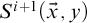 upper S Superscript i plus 1 Baseline left parenthesis ModifyingAbove x With right arrow comma y right parenthesis