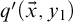 q prime left parenthesis ModifyingAbove x With right arrow comma y 1 right parenthesis