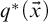 q Superscript asterisk Baseline left parenthesis ModifyingAbove x With right arrow right parenthesis