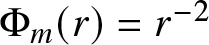 upper Phi m left parenthesis r right parenthesis equals r minus 2