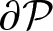 partial differential script upper P
